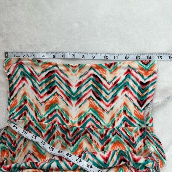 Happening In The Present Women's Size S Maxi Skirt Colorful Zig Zag Chevron - Picture 7 of 9